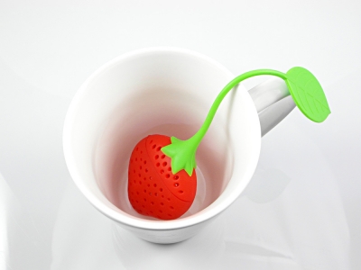 infuseur, fraise, thé