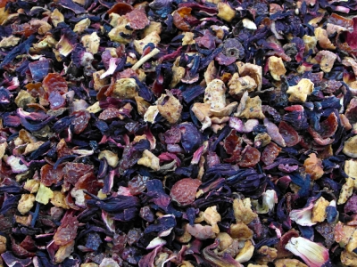 tisane, pommes, pomme, canneberges, canneberge, automne