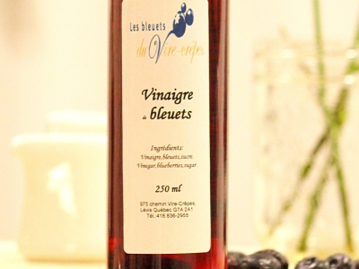 Vinaigre de bleuets, produits du terroir, Les Bleuets du Vire-Crêpe